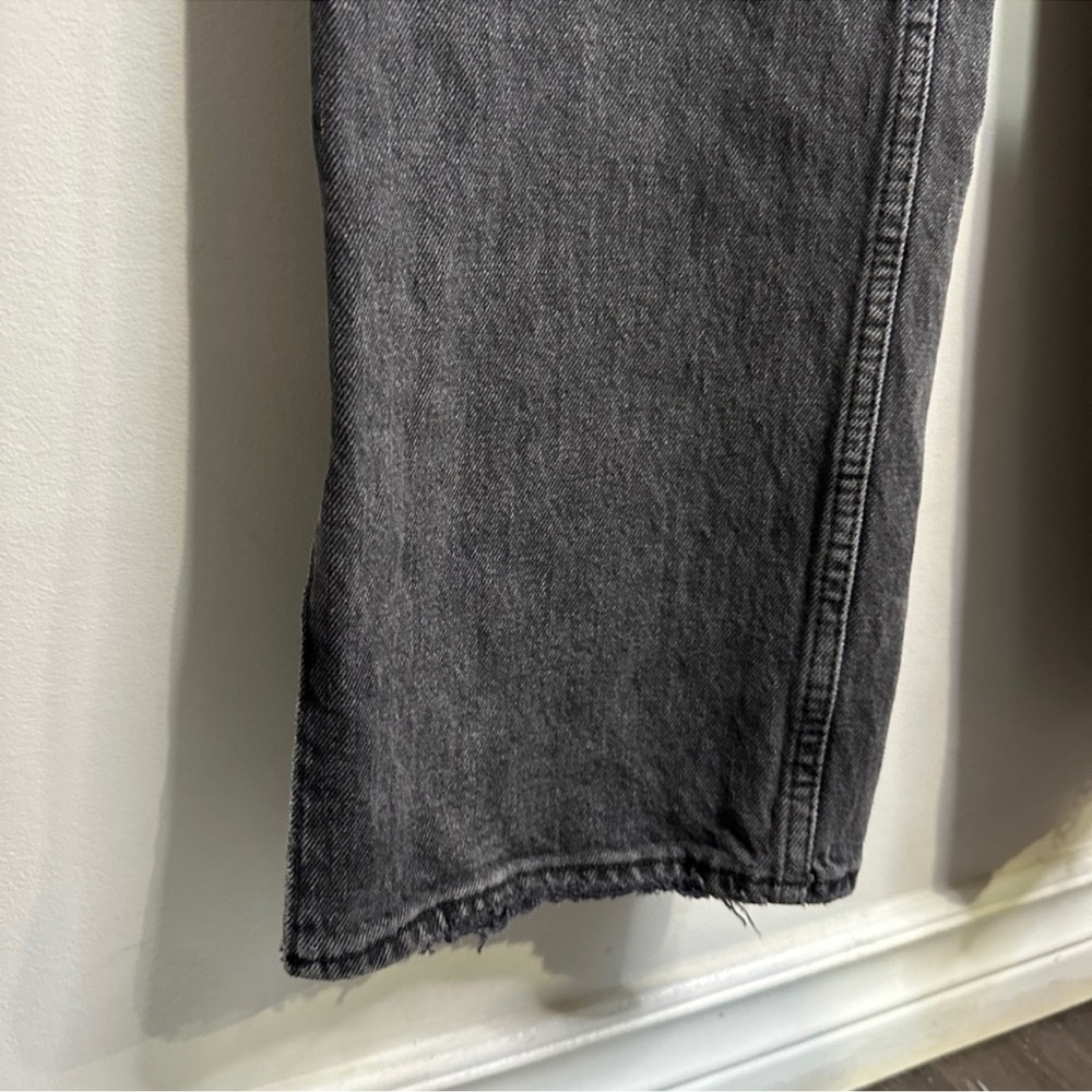 Abercrombie & Fitch The 90s Straight Ultra High Rise 30/12R Denim Jeans Vent Hem - Picture 8 of 14